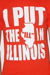 I Put the ILL in Illinois (orange tshirt)