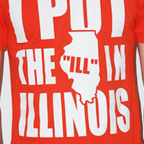 I Put the ILL in Illinois (orange tshirt)