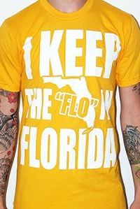 I Keep the FLO in Florida (gold tshirt)