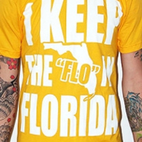 I Keep the FLO in Florida (gold tshirt)