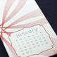 letterpress printed 2012 wall calendar - Thumbnail 1