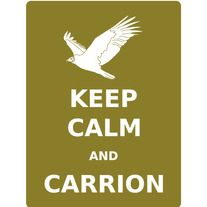 Keep Calm and Carrion Buzzard poster