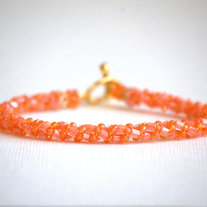 Apricot Rope Bracelet