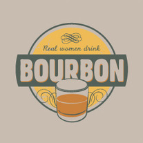 Tshirt: Real Women Drink Bourbon
