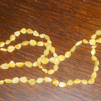 Long Adult Necklace - Light Amber