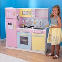 large pastel kitchen