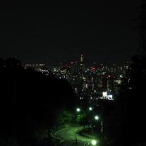 17" x 23" Poster: City Lights From Hiroshima Mountains