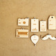 Wooden Gift Tags, set of 3. - Thumbnail 1