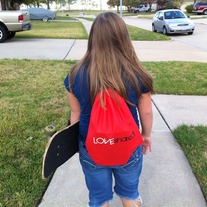 LOVEshared Drawstring Backpack
