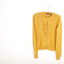 Yellow Ruffle Sweater