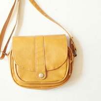 Simple Yellow Shoulder Bag