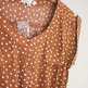 Polka Dot Pocket Dress - Brown - Thumbnail 2