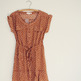 Polka Dot Pocket Dress - Brown - Thumbnail 1