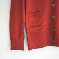 Grandpa Pocket Cardigan - Orange