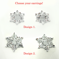 Sparkling Snowflake Studs