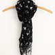 Bow Print Scarf - Mint or Black - Thumbnail 2
