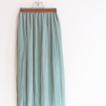 Seafoam Pleated Skirt