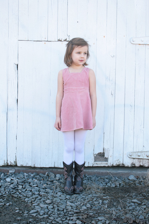 Vintage Pink Corduroy Romper