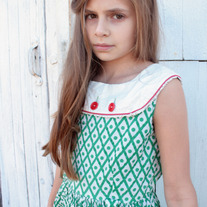 Christmas Collar Vintage Pattern Dress