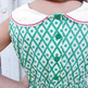 Christmas Collar Vintage Pattern Dress - Thumbnail 3