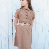 Brown Vintage Girl Scout Dress