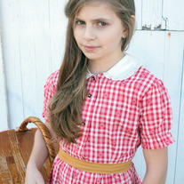 Vintage Red & White Gingham Dress