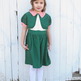 Dainty Green & Gigham Collar Dress - Thumbnail 2