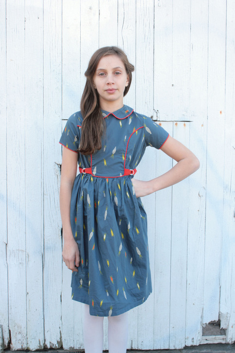 Vintage Blue Corn Dress 