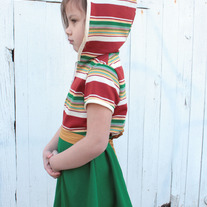 Striped Vintage Hooded Romp Dress