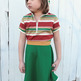 Striped Vintage Hooded Romp Dress - Thumbnail 1