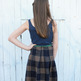Navy & Plaid School Girl Dress - Thumbnail 4