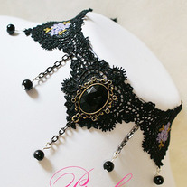 Collar Gothic Lolita Negro / Black Necklace Gothic Lolita YS021