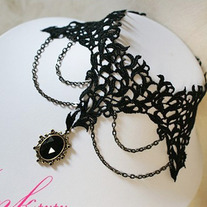 Collar Gothic Lolita Negro / Black Necklace Gothic Lolita YS023