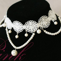 Collar Gothic Lolita Perlas / Pearl Necklace Gothic Lolita YS030