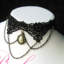 Collar Gothic Lolita Negro / Black Necklace Gothic Lolita YS034