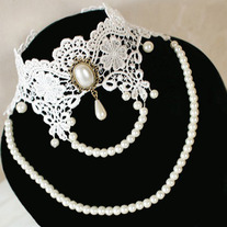 Collar Gothic Lolita Perlas / Pearl Necklace Gothic Lolita YS037