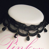 Collar Gothic Lolita Negro / Black Necklace Gothic Lolita YS045