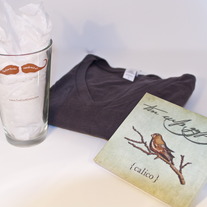 Bundle with CD, Pint Glass, and Vneck T-Shirt