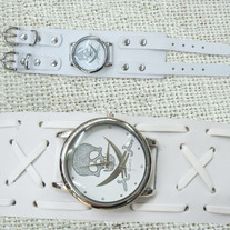Reloj Punk Calavera Blanco / White Skull Punk Watch YS089 