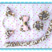 Set Orejas Gato Leopardo / Leopard Cat Ears Set / Neko Kemonomimi YS113