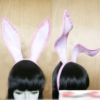 Orejas Conejo Blanco / White Bunny Rabbit Ears YS119