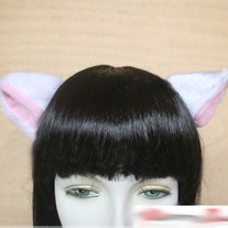 Orejas Gato Blanco / White Cat Ears  / Neko Kemonomimi YS122