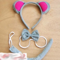Orejas Raton Gris / Grey Mouse Ears YS124