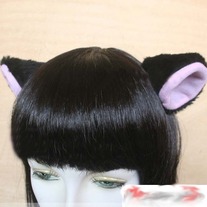 Orejas Gato Negro / Black Cat Ears / Neko YS128