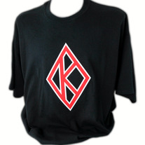 EMBROIDERED BLACK K DIAMOND T-SHIRT