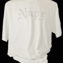 RHINESTUD WHITE NUPE T-SHIRT