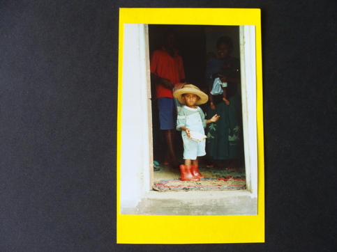 Little boy in Fiji - card