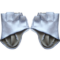Guantes Fiesta Plata  / Silver Party Gloves YS176