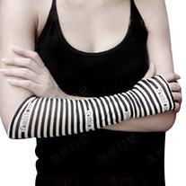 Guantes Encaje Rayas / Striped Lace Gloves YS209
