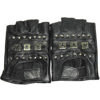 Guantes Cuero Punk Estrellas / Stars Punk Leather Gloves YS216